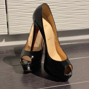 Authentic Christian Louboutin Very Prive 39 Black